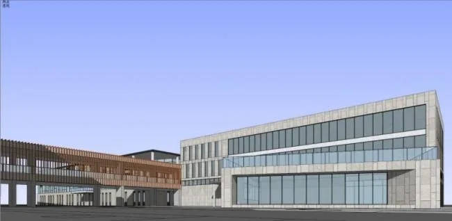 Sketchup学校模型|多层学校，校园教育建筑，现代风格