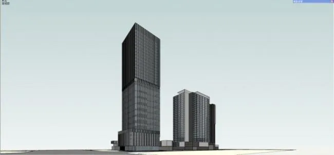 Sketchup办公模型|高层办公楼，现代风格