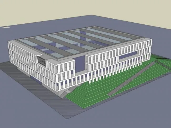 Sketchup体育馆模型|多层体育馆，现代风格
