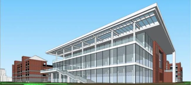 Sketchup办公模型|多层办公楼，现代风格
