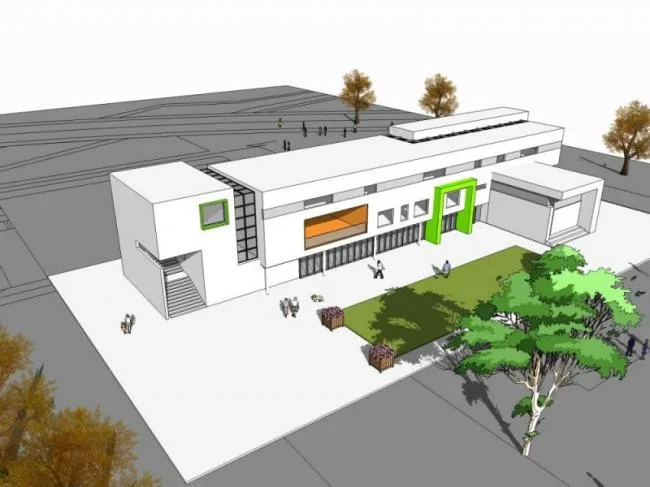 Sketchup学校模型|多层幼儿园学校，校园教育建筑，现代风格