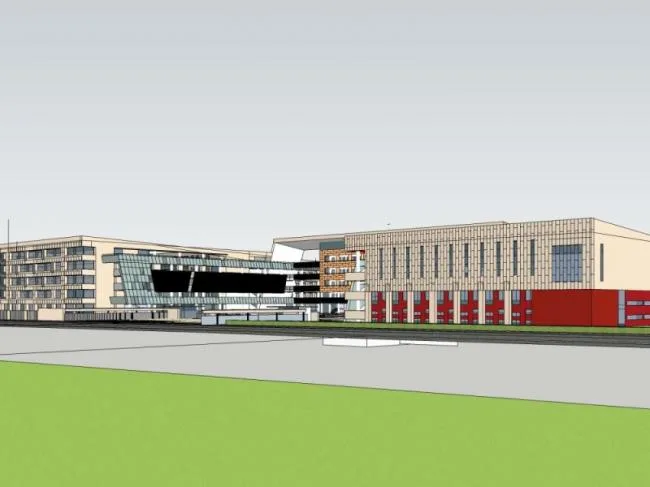 Sketchup学校模型|多层学校，校园教育建筑，现代风格