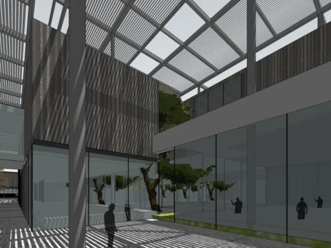 Sketchup文化模型|多层文化场馆，现代风格