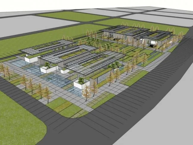 Sketchup文化模型|多层文化场馆，现代风格