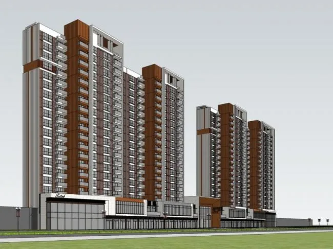 Sketchup住宅模型|高层住宅，现代风格