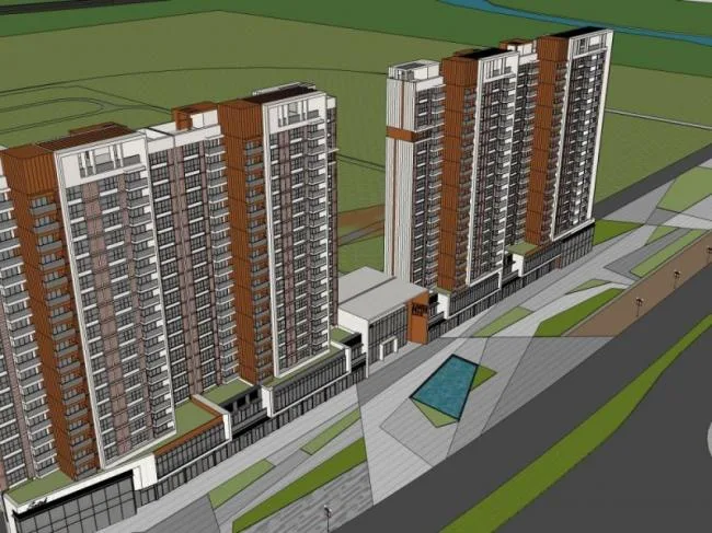 Sketchup住宅模型|高层住宅，现代风格