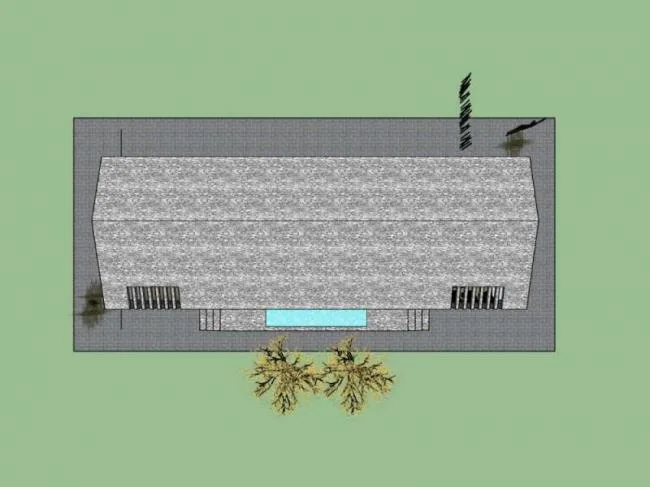 Sketchup住宅模型|住宅，坡屋顶，现代风格