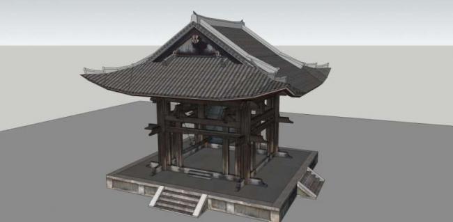 Sketchup小品模型|亭子，中式风格，小品