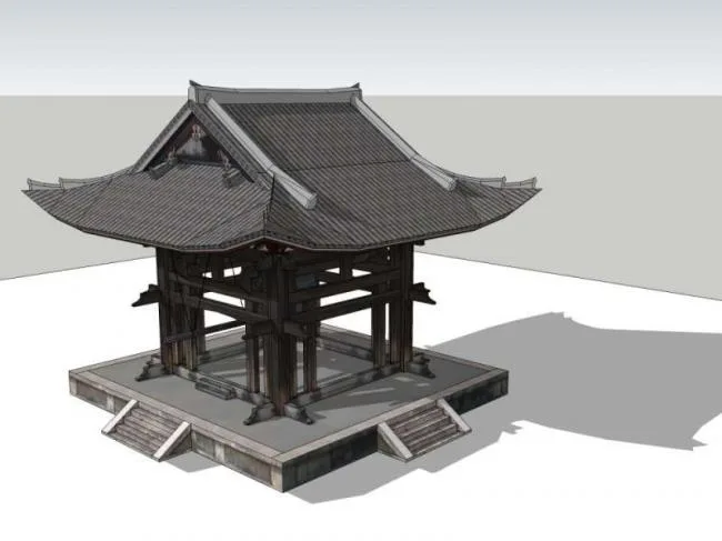 Sketchup小品模型|亭子，中式风格，小品