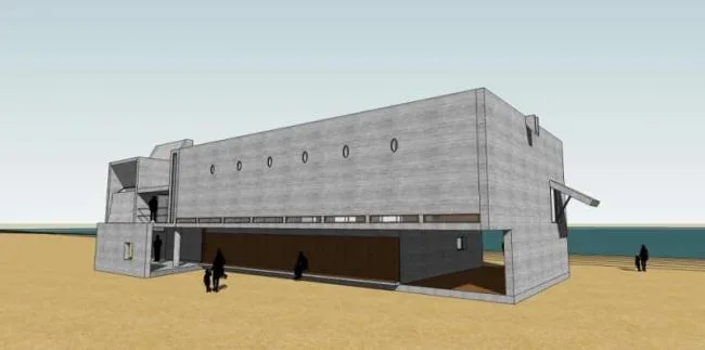 Sketchup文化模型|多层图书馆，文化建筑，现代风格