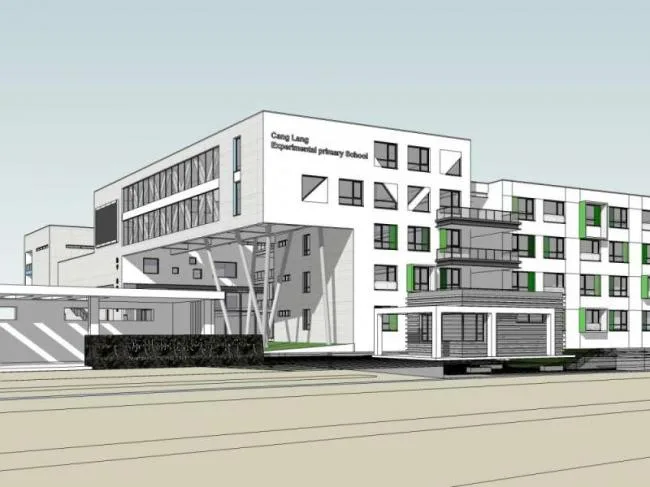 Sketchup学校模型|多层学校，校园教育建筑，现代风格