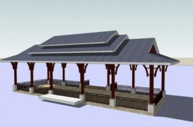 Sketchup小品模型|亭子，中式风格，小品-BIM建筑网