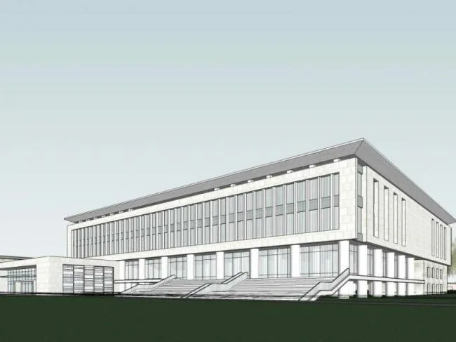 Sketchup文化模型|多层展览馆，文化建筑，现代风格