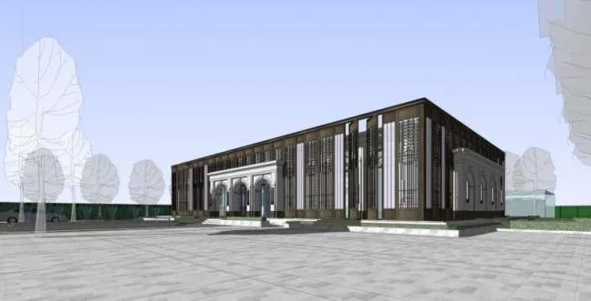 Sketchup商业模型|多层售楼处，古典风格