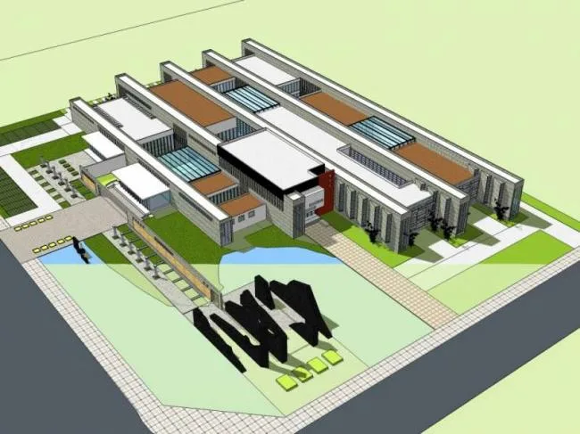Sketchup文化模型|多层图书馆，文化建筑，现代风格