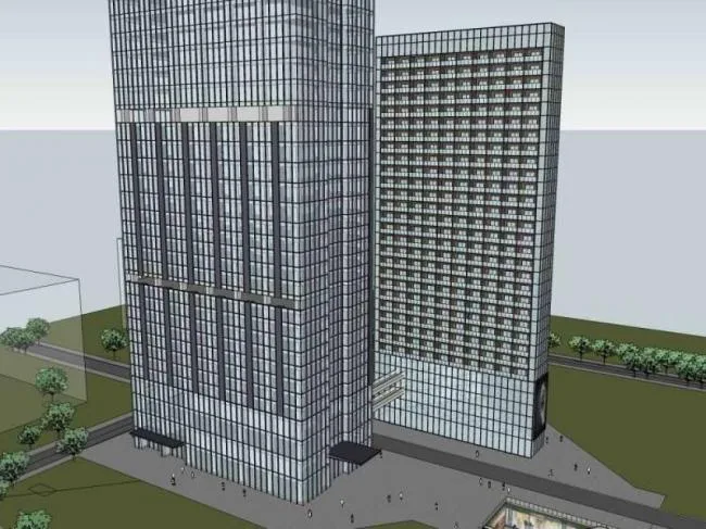 Sketchup住宅模型|超高层住宅，现代风格