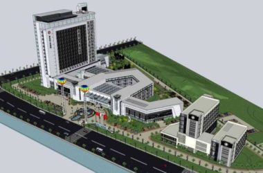 Sketchup医院模型|多层高层混合惠山区人民医院，医疗建筑，现代风格-BIM建筑网