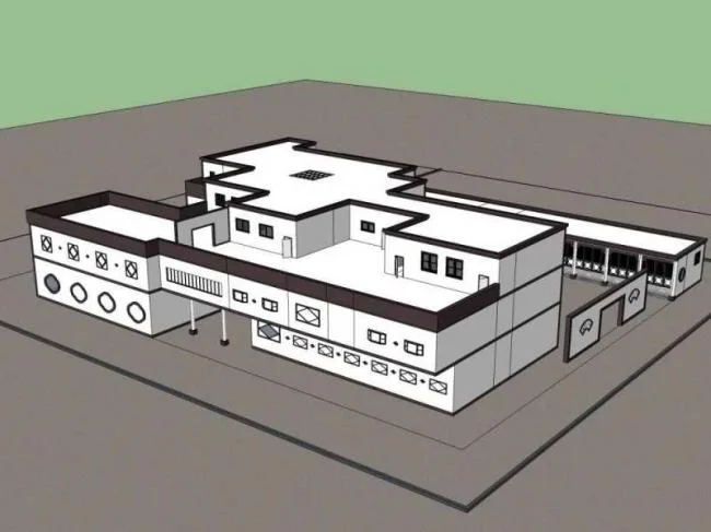 Sketchup医院模型|多层医院，医疗建筑，现代中式风格
