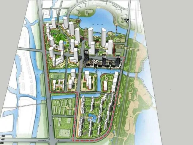 Sketchup综合体模型|高层办公楼，底层商业，酒店，综合体，现代风格