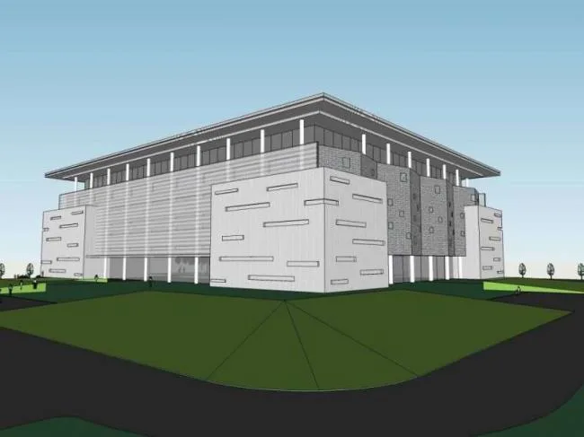 Sketchup学校模型|多层学校教学楼，校园教育建筑，现代风格