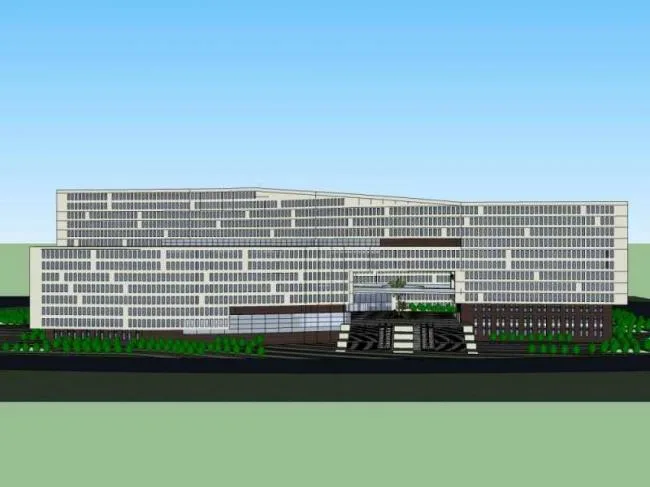 Sketchup办公模型|高层办公楼，现代风格