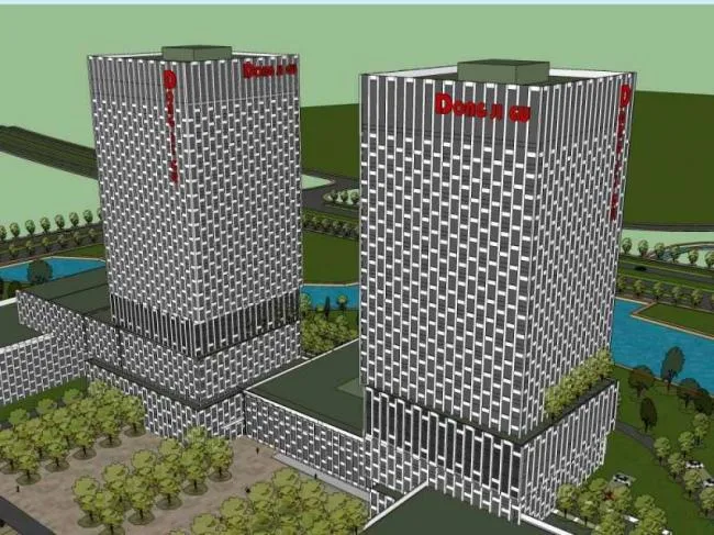 Sketchup办公模型|高层办公楼，商业，现代风格