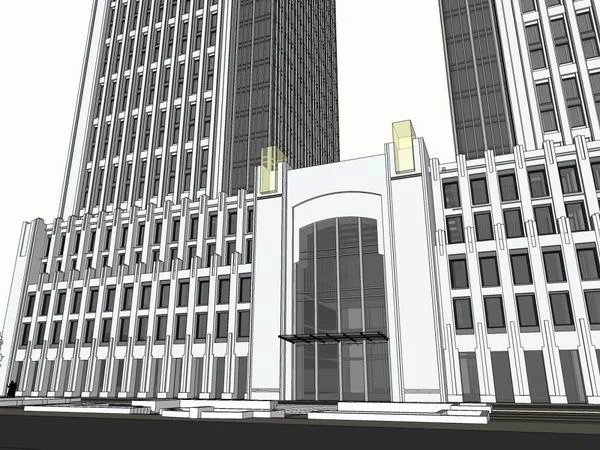 Sketchup酒店模型|高层酒店，现代风格