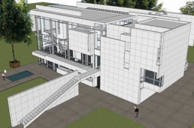 Sketchup住宅模型|多层活动中心，住宅会所，现代风格-BIM建筑网