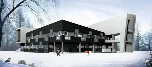 Sketchup学校模型|多层辽宁美术职业学校，校园教育建筑，现代风格