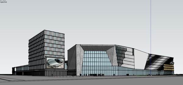 Sketchup商业模型|多层商城，现代风格