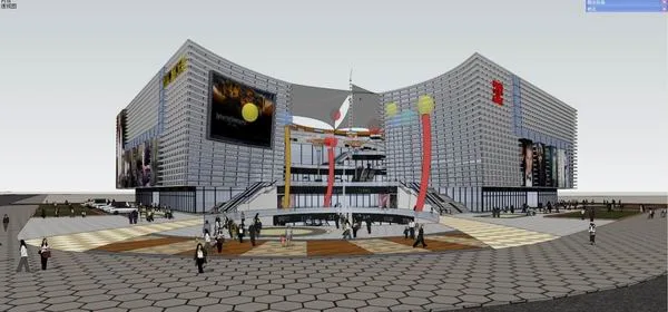 Sketchup商业模型|多层商场，购物中心，商业，现代风格