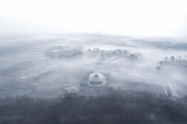 BIM建筑|四川安仁OCT“水西东”林盘文化交换中间 / 上海创友邦际建筑设计