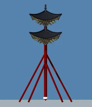 Sketchup古建筑模型|清代牌楼，中式风格，古建