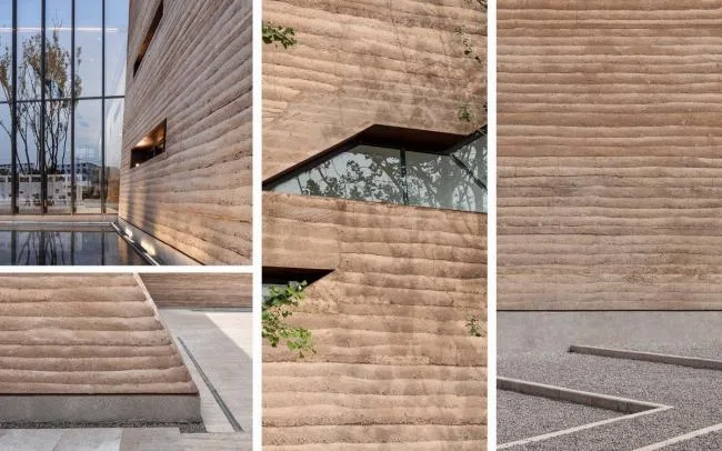 BIM建筑|黄地盘上错落睁开的“折扇”：郑州建业足球小镇旅客中间 / 水石设计