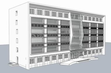 Sketchup医院模型|多层医院，医疗，公建，现代风格-BIM建筑网