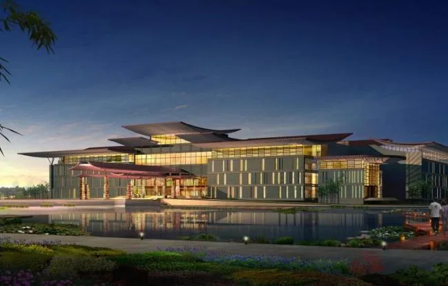 Sketchup商业模型|多层休闲商业会所，公建，现代中式风格