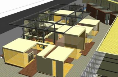 Sketchup商业模型|多层商业建筑，现代风格-BIM建筑网