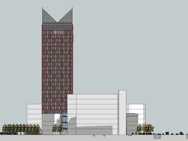 Sketchup综合体模型|多高层综合体，办公楼，住宅，商业，现代风格