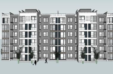 Sketchup住宅模型|多层住宅，现代风格，6层-BIM建筑网