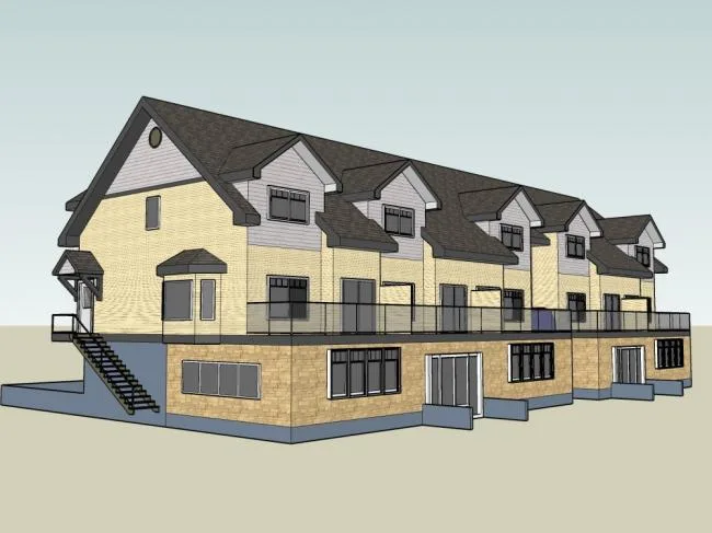 Sketchup住宅模型|多层会所，住宅，古典风格