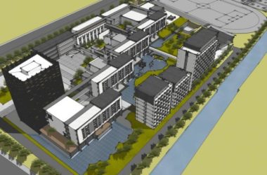 Sketchup学校模型|校园，多层学校，教育建筑，教学楼，现代风格-BIM建筑网