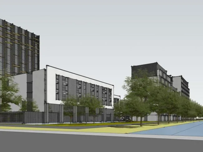 Sketchup学校模型|校园，多层学校，教育建筑，教学楼，现代风格