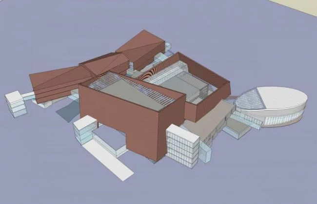 Sketchup文化模型|大剧院，影剧院，多层，现代风格，文化建筑