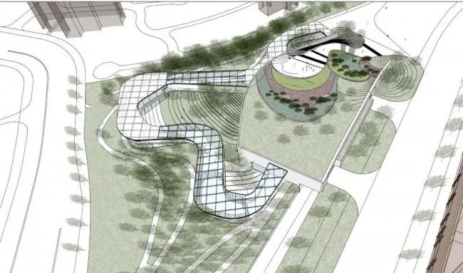 Sketchup景观模型|街边公园，现代风格，公园景观