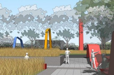 Sketchup景观模型|公园景观，现代风格-BIM建筑网