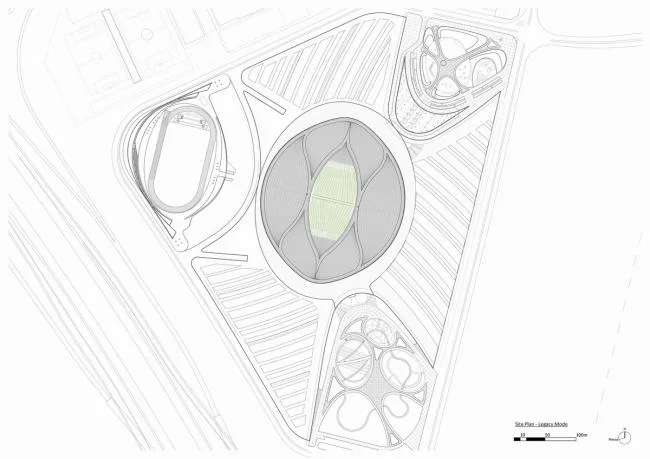BIM建筑|仿佛海上扬起的船帆：2022年世界杯主赛场 / 扎哈·哈迪德建筑事务所