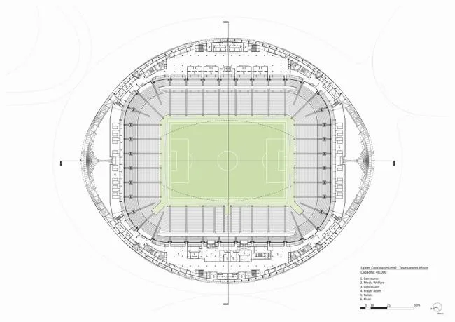 BIM建筑|仿佛海上扬起的船帆：2022年世界杯主赛场 / 扎哈·哈迪德建筑事务所