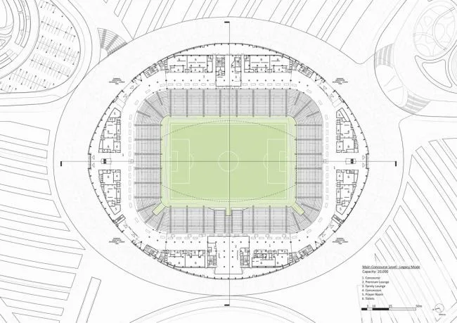 BIM建筑|仿佛海上扬起的船帆：2022年世界杯主赛场 / 扎哈·哈迪德建筑事务所
