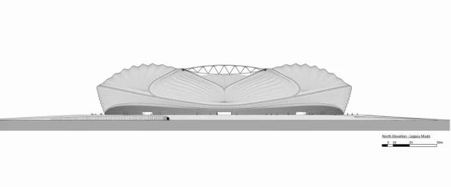 BIM建筑|仿佛海上扬起的船帆：2022年世界杯主赛场 / 扎哈·哈迪德建筑事务所
