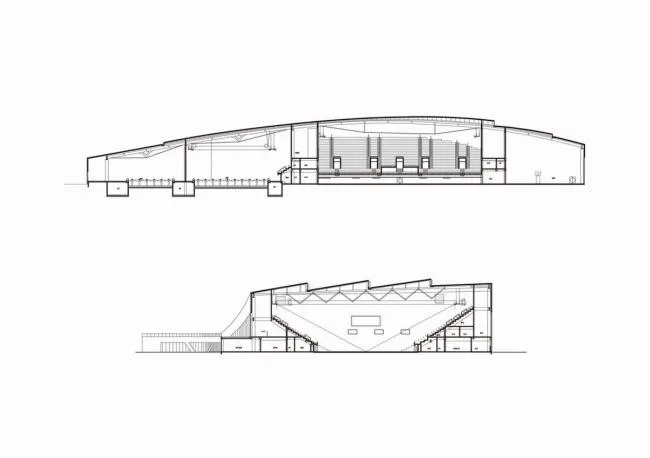 BIM建筑|天高海阔，如同年夜海上翻腾的白色巨浪：如东体育中间 / 同济年夜学建筑设计研讨院
